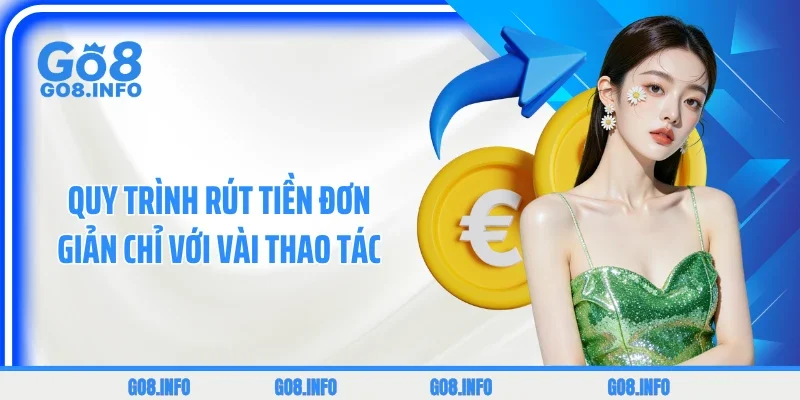 Quy trình rút tiền đơn giản chỉ với vài thao tác